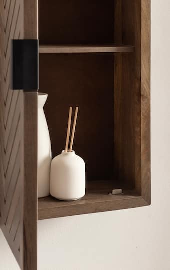 Kate and Laurel Mezzeta Tall Wood Bath Cabinet